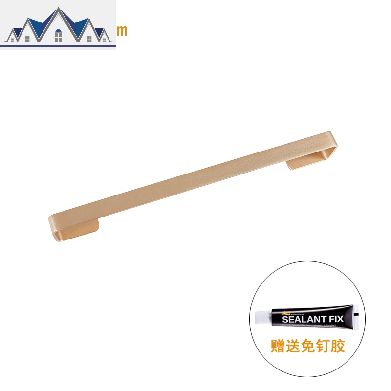 浴室拖鞋架壁挂免打孔铝合金卫生间鞋架家用客厅后收纳置物架_478 玫瑰金双人款40CM1层