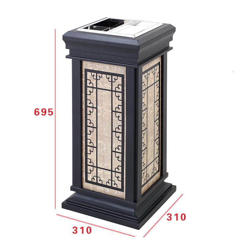 中式垃圾桶创意仿古烟灰桶酒店大堂电梯口立式带烟灰缸果皮箱