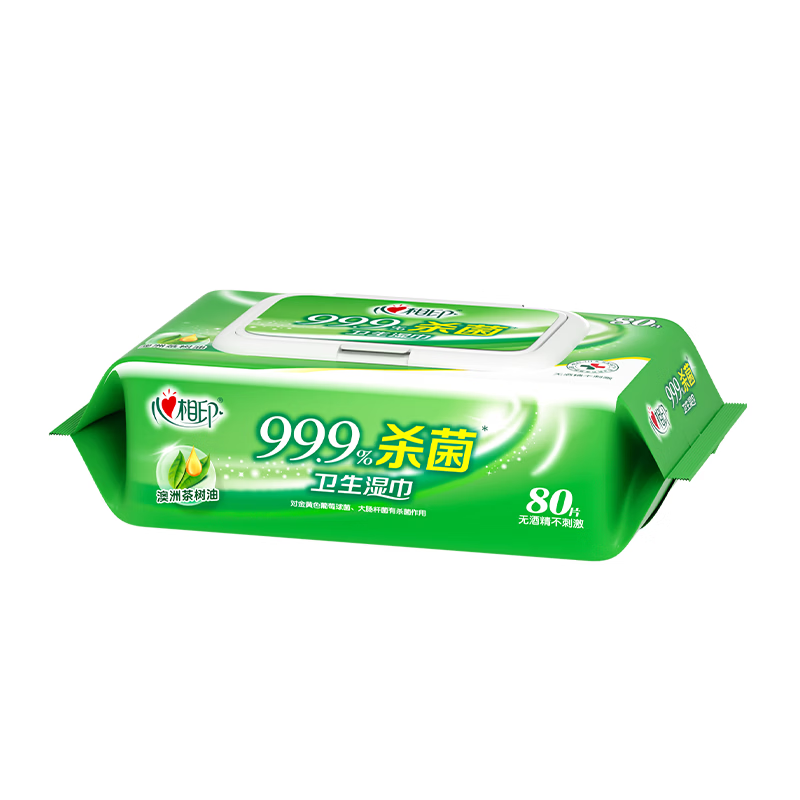 心相印 卫生湿巾80片装 80片*1包 XCA080高清大图