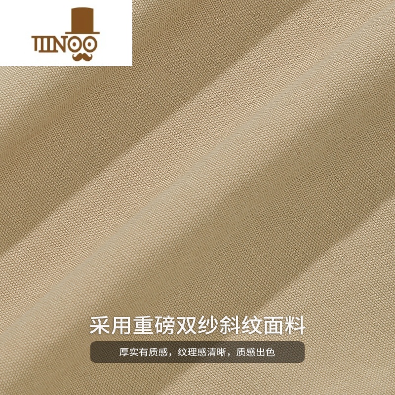 YANXU日系高街直筒工装裤男夏季新款宽松长裤子卡其色休闲卫裤高清大图