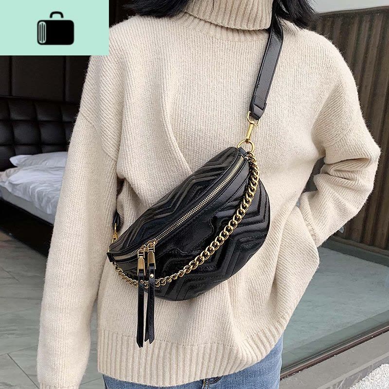 包包网红质感胸包腰包女2020秋冬新款韩版百搭ins时尚单肩斜挎包NEW LAKE女斜挎包图片