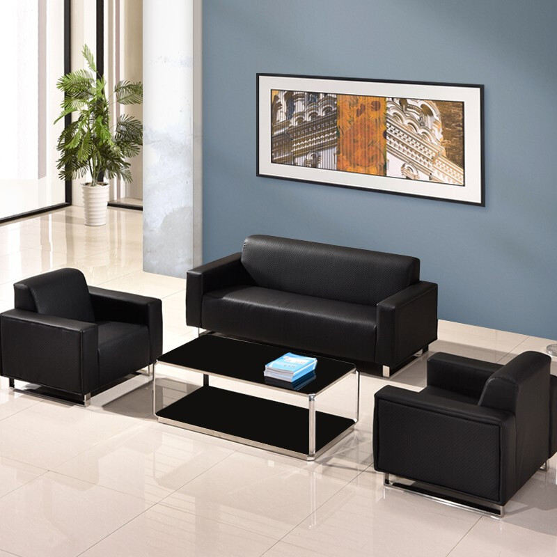 全简办公沙发会客接待沙发商务沙发简约办公室沙发高清大图