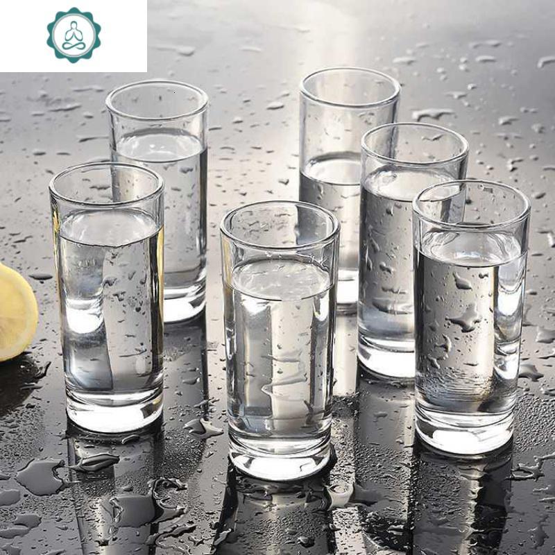 6只装家用玻璃水杯水具套装加厚