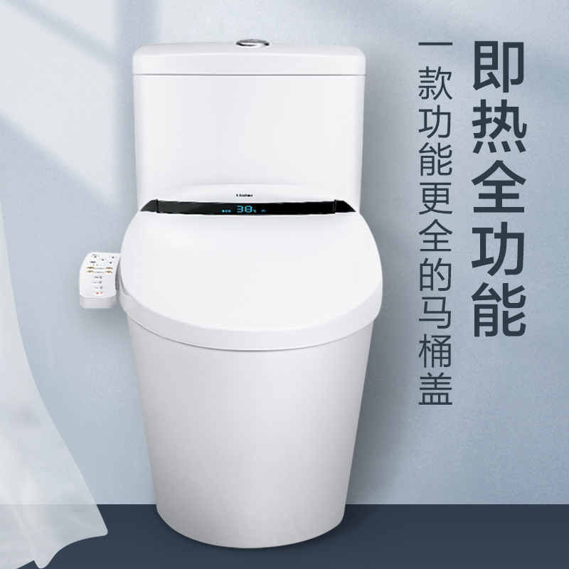 海尔(Haier) 全自动 即热式 暖风烘干 数码显示 喷嘴自洁 自动除臭 智能马桶盖 坐便器 洁身器 V3-300U1