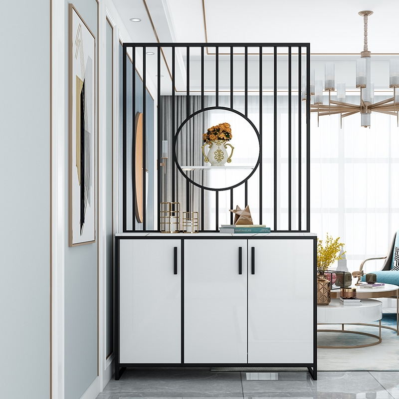 定制轻奢古达玄关柜进门鞋柜一体入户客厅门厅装饰隔断屏风简约现代
