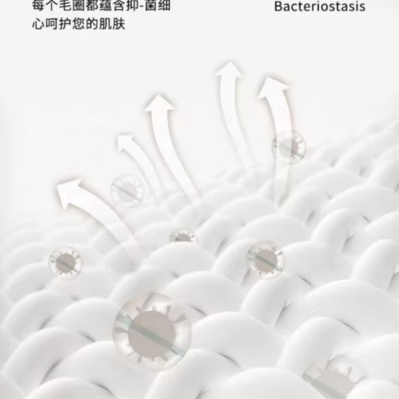 世纪金鹰 金丝断档毛巾成人毛巾家用面巾 110g/条高清大图
