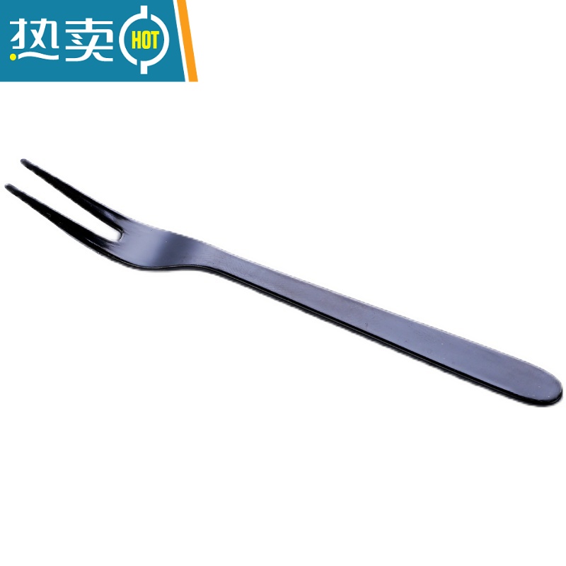 敬平水果叉子塑料家用签插蛋糕甜品试吃小吃叉商用单独包装 黑色果叉独立包装1000只 重量1g(量大价优牙签高清大图