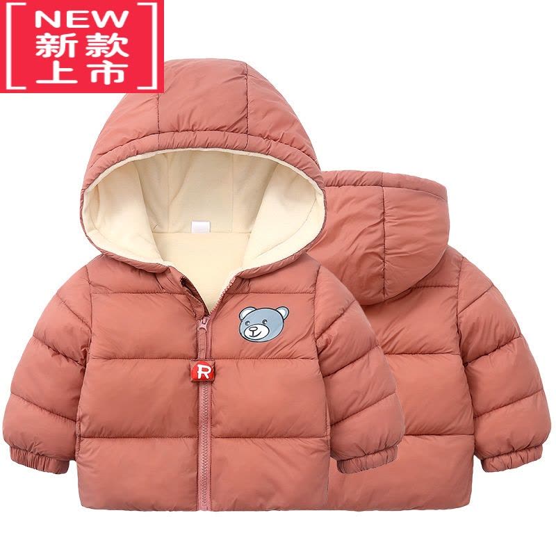 可莉允[加绒加厚]中小儿童羽绒棉服男女童棉衣袄0-6岁1婴幼儿宝宝外套图片