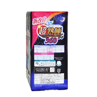 unicharm 尤妮佳 苏菲 超熟睡夜用 防侧漏量多 卫生巾 36cm*12片/包 新体感