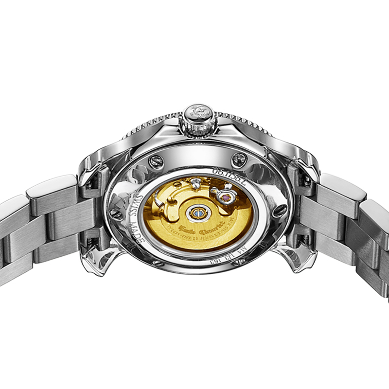 艾米龙emilechouriet手表时光之翼系列精钢表带机械女表061156l6dw276