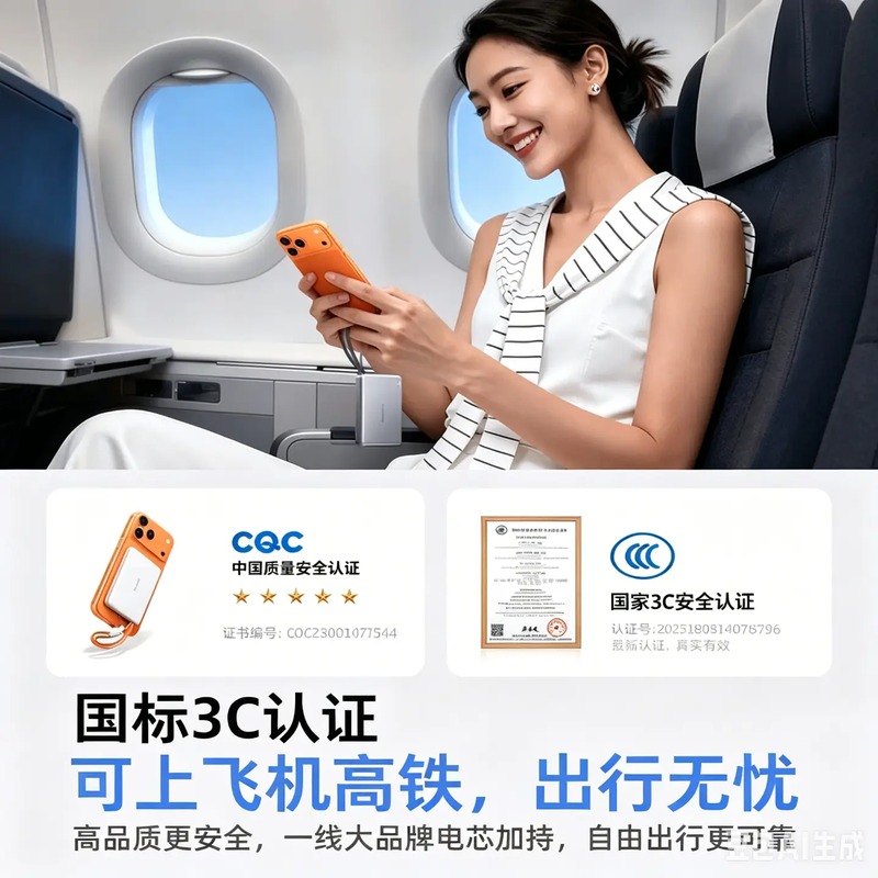 图拉斯充电宝20000毫安Lightning头+Type C头 PB20C高清大图