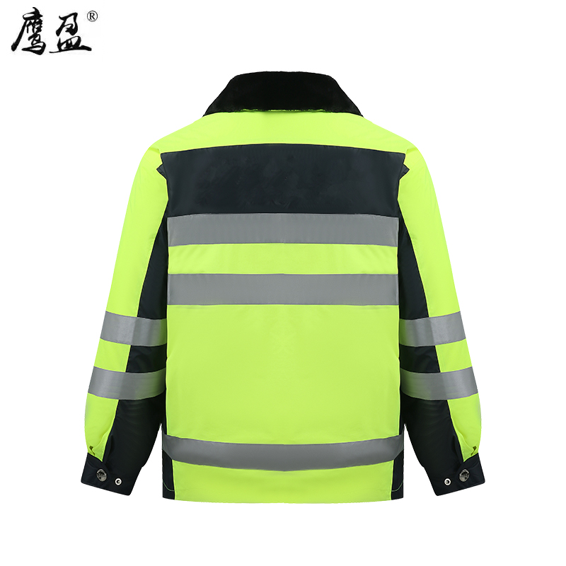 鹰盈 高可视警示劳保防寒棉衣 YY0203 件高清大图