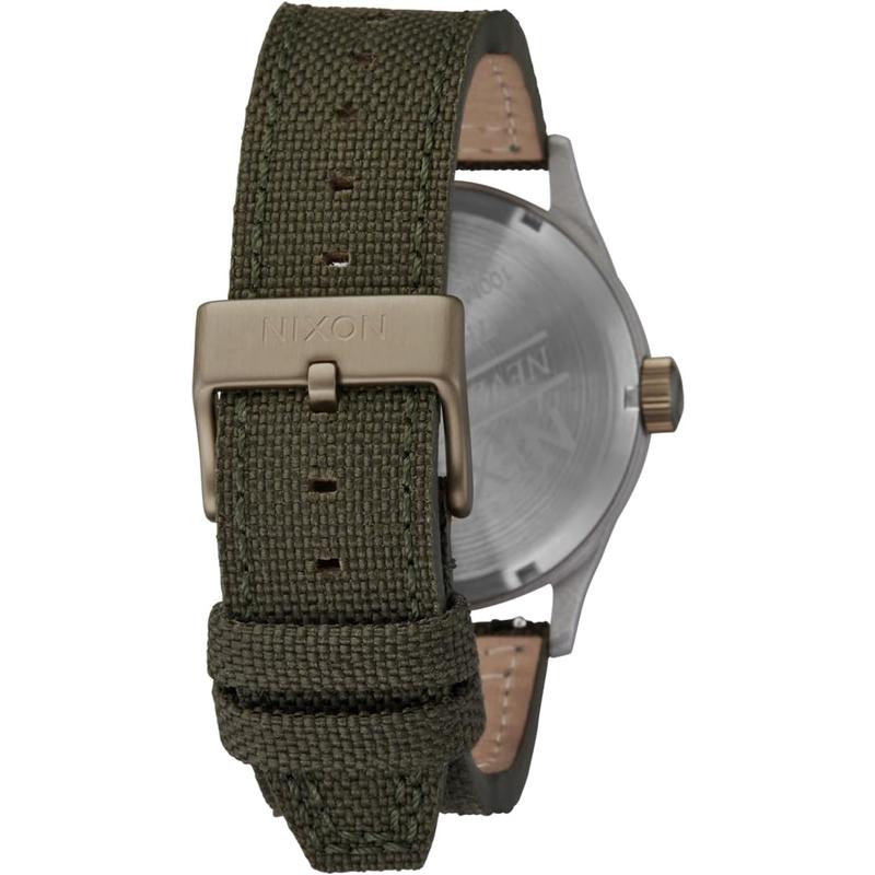 Nixon男士经典机械表防水皮质表带休闲商务手表高清大图