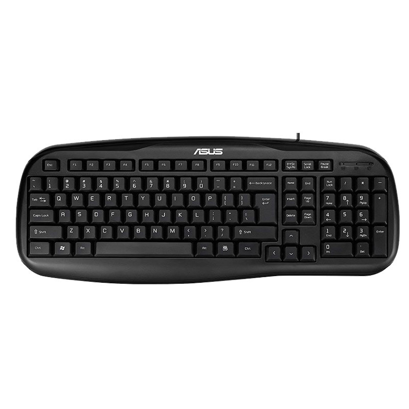 华硕(ASUS)KM-95 PRO 全高键程防水 键鼠套装有线光电套装 (USB接口 黑色)