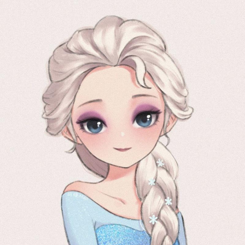 钻石画小幅满钻卡通可爱迪士尼公主头像学生儿童手工贴钻十字绣a款