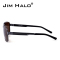 JIM HALO太阳镜偏光男士全框复古飞行员金属框墨镜开车夜视眼镜太阳镜日夜两用BAM0012