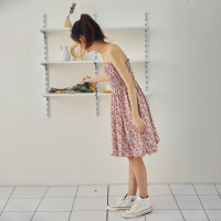 [1.5折价60元]唐狮连衣裙夏季女气质时尚百搭韩版吊带短款连衣裙潮