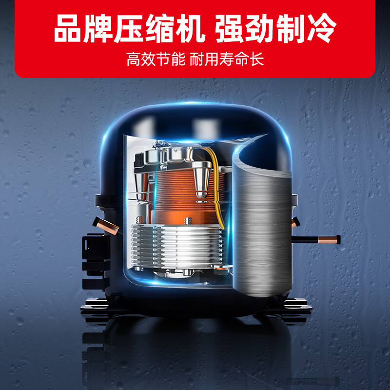 星星优品628升冷藏冰柜商用风冷无霜保鲜饮料啤酒柜酒吧超市玻璃款 双门风直冷全屏啤酒柜IVGC-2D-6019SF/U