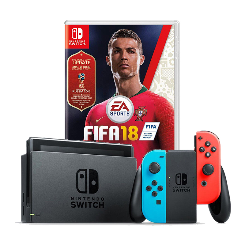 任天堂 Nintendo 游戏机switch Nx Ns Switch 任天堂游戏机ns 掌上便携游戏机港版标配 黑色主机 红蓝手柄 Fifa世界杯足球塞 价格图片品牌报价 苏宁易购泛音国际海外专营店
