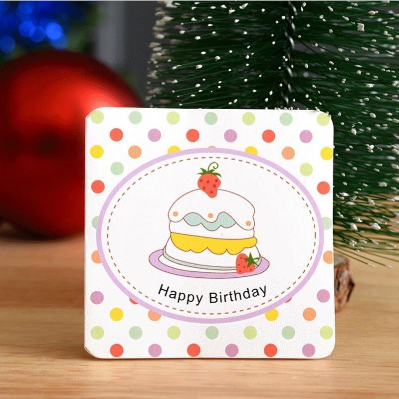 平面贺卡(草莓蛋糕)|ins少女立体生日贺卡3d纸雕手工生日礼物女生闺蜜