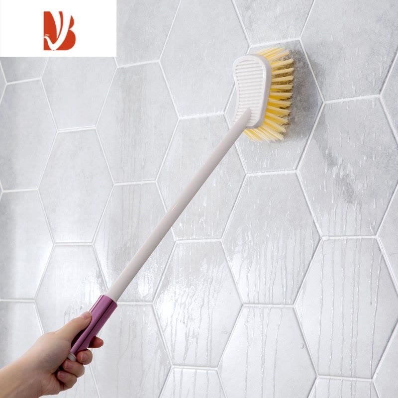 三维工匠家用硬毛长柄刷子浴室洗地板刷卫生间地刷厕所刷地器瓷砖清洁刷图片