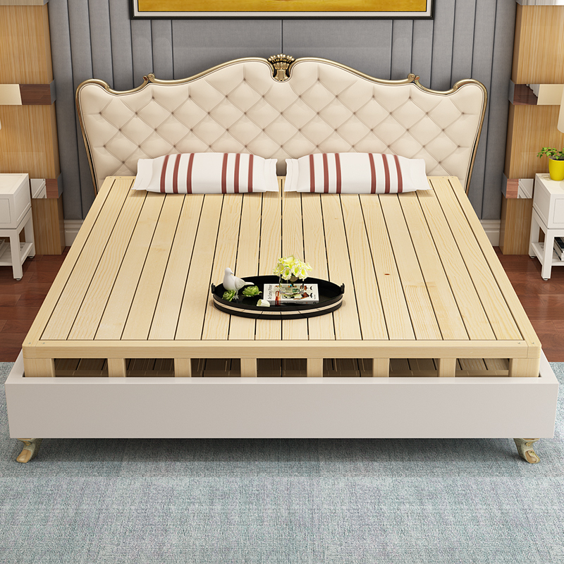 喜视美北欧实木床板护腰小户型榻榻米架子排骨架单人木板硬板床垫