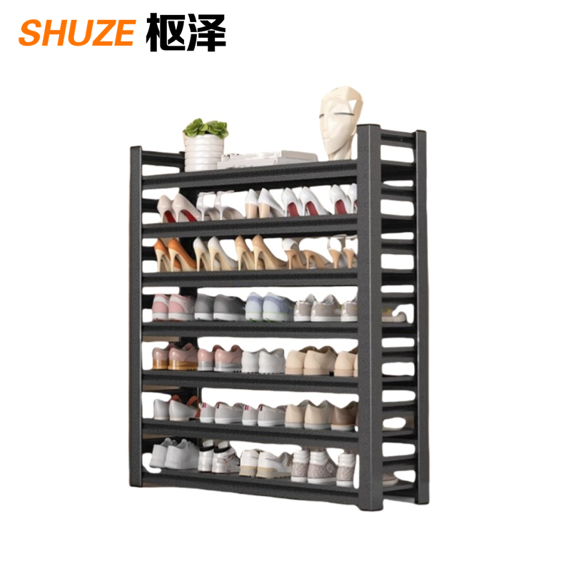 枢泽 收纳架 鞋架 120*30*138cm 组高清大图