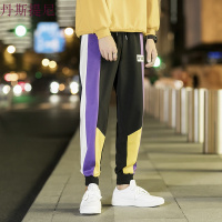男士裤子宽松薄款九分运动休闲裤原宿潮流九分裤青少年长裤束脚裤