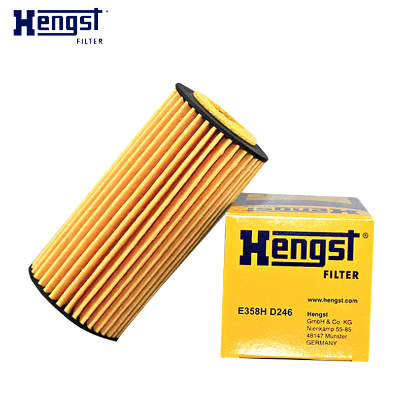 汉格斯特(hengst)机油格滤清器纸芯.原配E358H D246适用于奥迪A3 A4L A6L Q3 Q5 Q7 途观