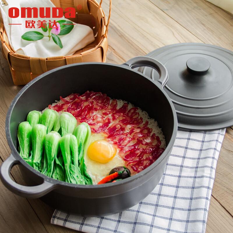 欧美达(OMUDA)欧美达铸造炖汤锅煲仔砂锅无涂层汤锅节能铸造锅OB7824-B24CM煲仔锅高清大图