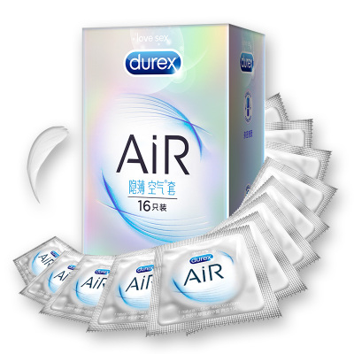 杜蕾斯 避孕套 AiR隐薄空气套16只装（新老包装更换，老包装：至薄幻影装）
