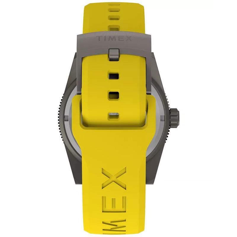 Timex /天美时男款防水米橡胶腕表mm钛钢夜光潜水商务手表