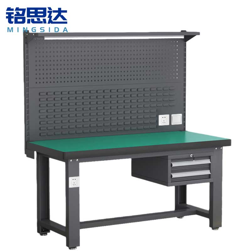 铭思达钳工操作台2.1米吊二抽张高清大图