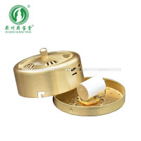 蕲州蕲宝堂 随身灸 艾灸仪家用 灸衣 艾柱 短艾段艾灸柱 灸段 艾炙器具/温灸器/ 四联加厚全铜灸 腰背腿颈等关节