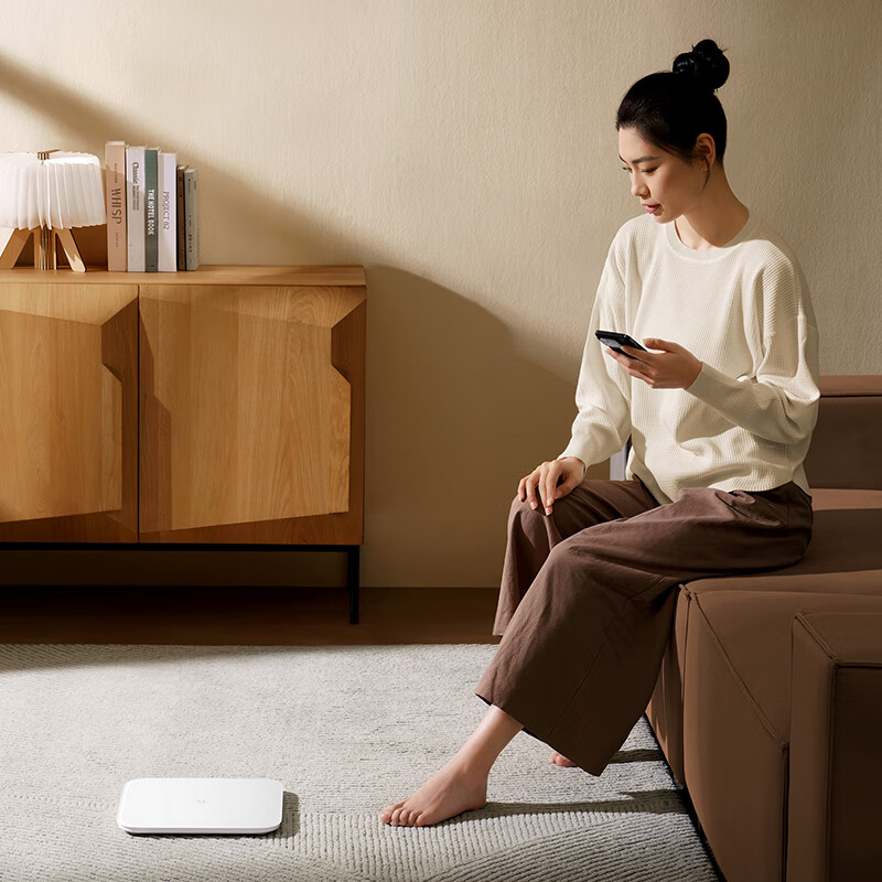 小米(MI) 体重秤S200 白色 智能电子称 家用精准智能分析 全面升级高清大图
