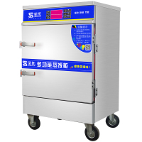 圣托(Shentop)智能商用电脑蒸饭柜 全自动6层饭堂电蒸炉 6盘单门食堂蒸饭车 STZ-D06