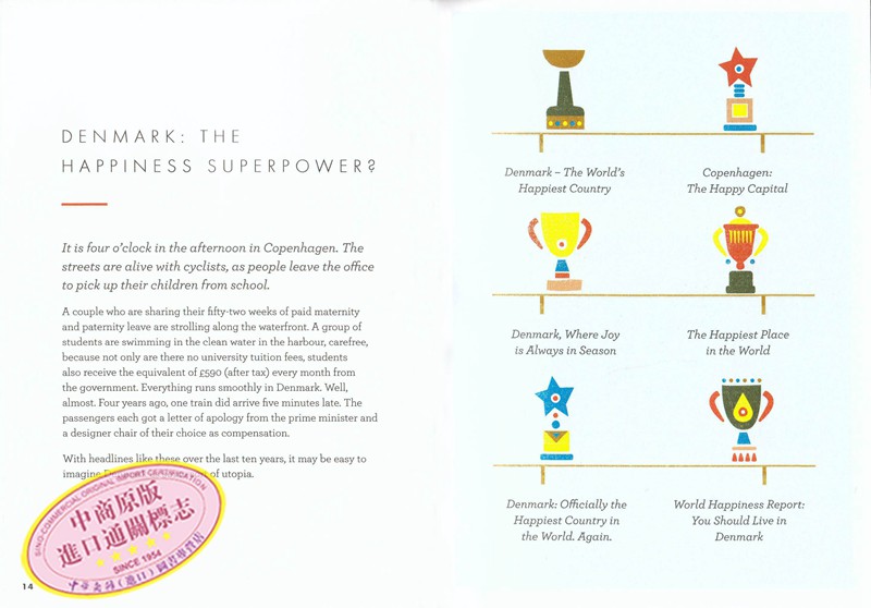 [正版]中商原版莉琦小书 丹麦人眼中世界上幸福的人 英文原版 The Little Book of Lykke 麦克威高清大图