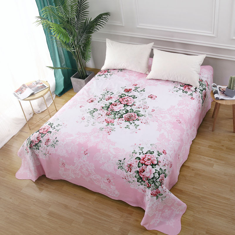 上海民光老式丝光国民床单单件纯棉明光双人加厚全棉被单印花怀旧