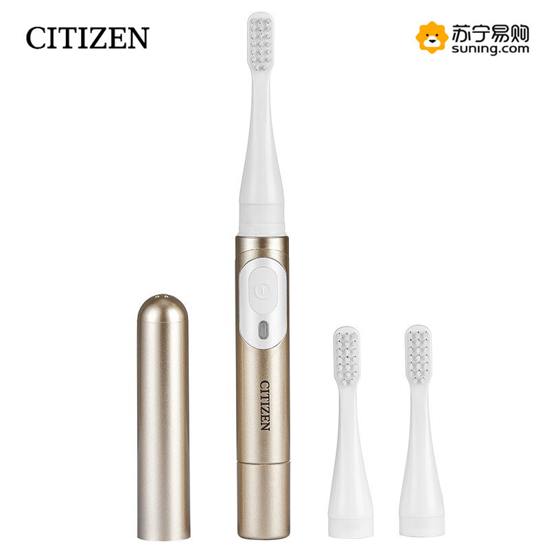 西铁城 软毛电动牙刷 声波震动智能牙刷EHS313金色