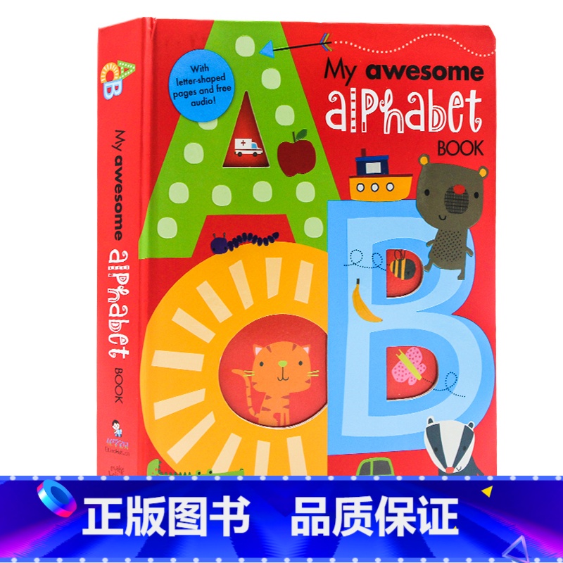 我的尖叫字母书 [正版]我的数字字母书系列 My Awesome Alphabet Book 尖叫恐龙书Dinosaur高清大图