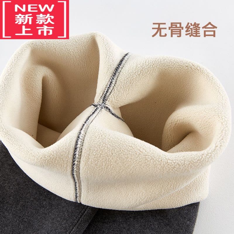 可莉允女童打底裤加绒加厚外穿女孩洋气一体绒冬季韩版儿童保暖裤子图片