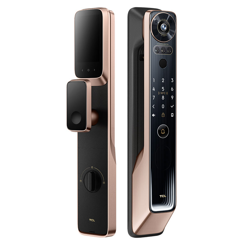 TCL 指纹锁智能锁猫眼 可视3D人脸识别门锁 密码锁猫眼电子锁 X10