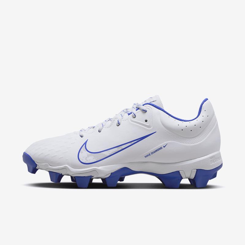 耐克(NIKE)棒球鞋女款轻便舒适防滑钉鞋运动训练钻石级比赛专业鞋 White/Pure_Platinum/Hyper_Roya 44