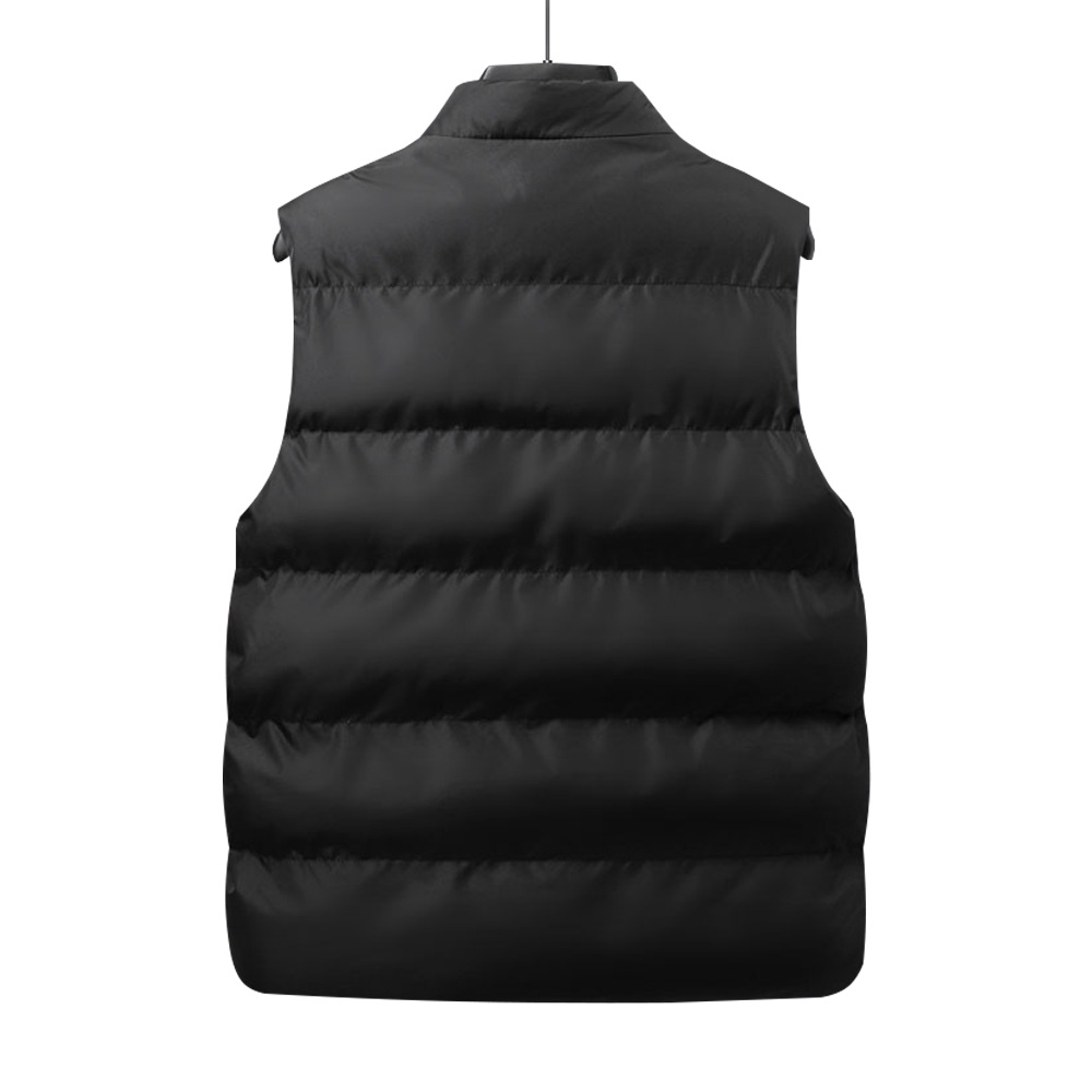 啄木鸟2025秋冬季百搭立领羽绒棉马甲男士外穿无袖坎肩背心男外甲高清大图