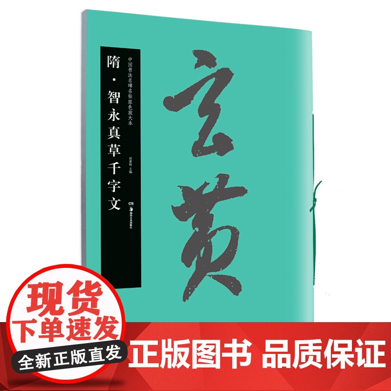 华夏万卷毛笔字帖 中国书法名碑名帖原色放大本:隋.智永真草千字文 成人古碑帖临摹字帖高清大图