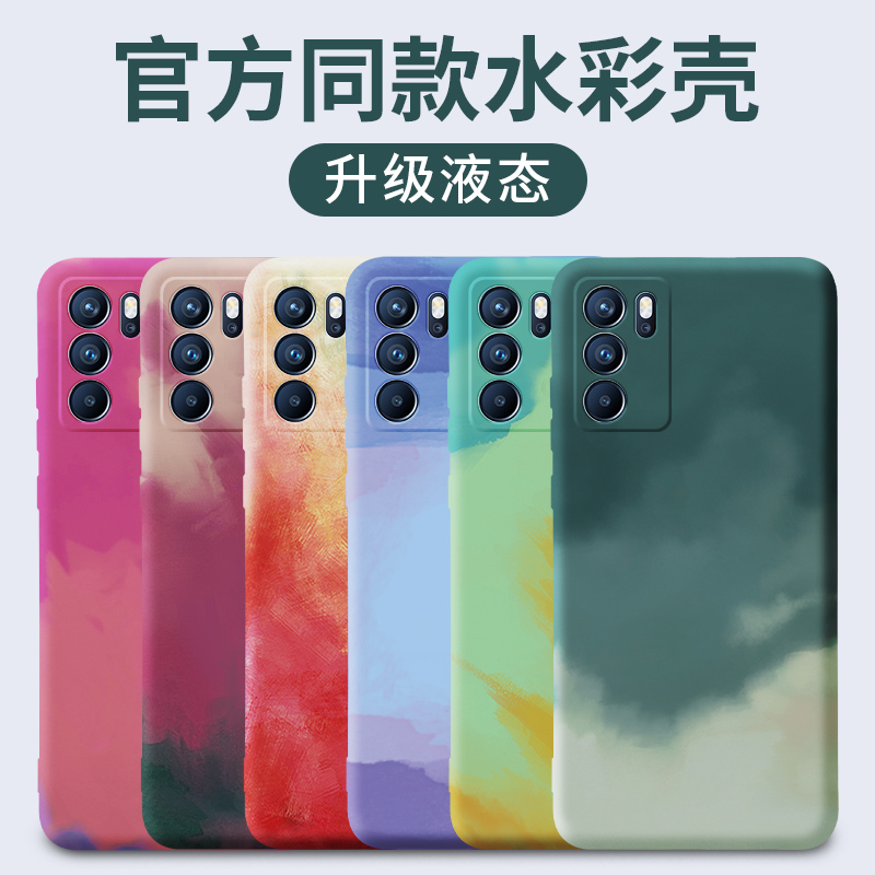 可波 OPPOReno6手机壳新款Reno6pro/pro+保护套硅胶5G个性创意镜头全包防摔软壳男女网红壳彩绘壳