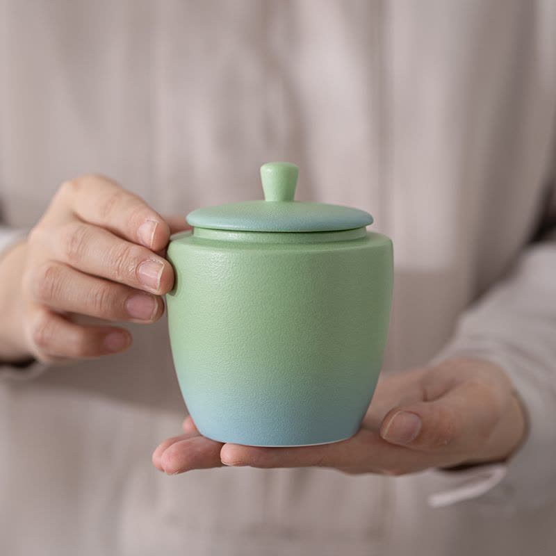 苏氏陶瓷(SUSHI CERAMICS)国潮茶叶罐轻舟已过万重山双储物罐礼盒组伴手礼图片