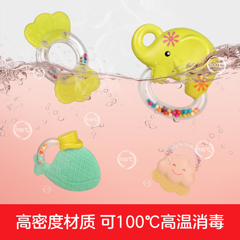 纽奇(Nukied)婴儿健身架脚踏钢琴摇铃早教益智音乐玩具0-3-6-12个月新生宝宝玩具男女孩礼物[龅牙猫健身架]