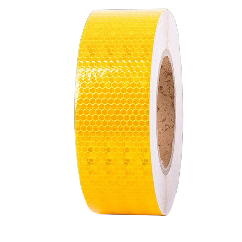 途务 反光警示胶带 黄色晶格5cm*25m 卷高清大图