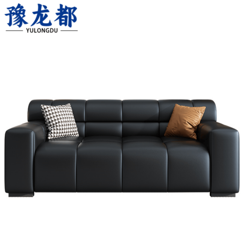 豫龙都办公沙发双人位张高清大图